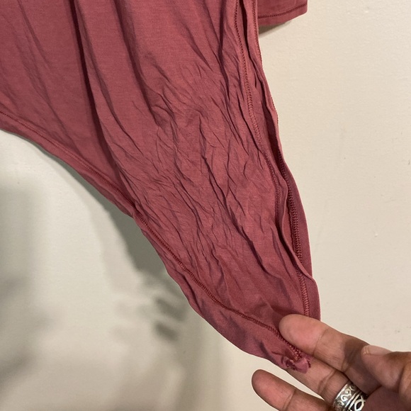 Lululemon To The Point Long Sleeve Loose Fit Misty Merlot Tee-Shirt - Picture 14 of 14